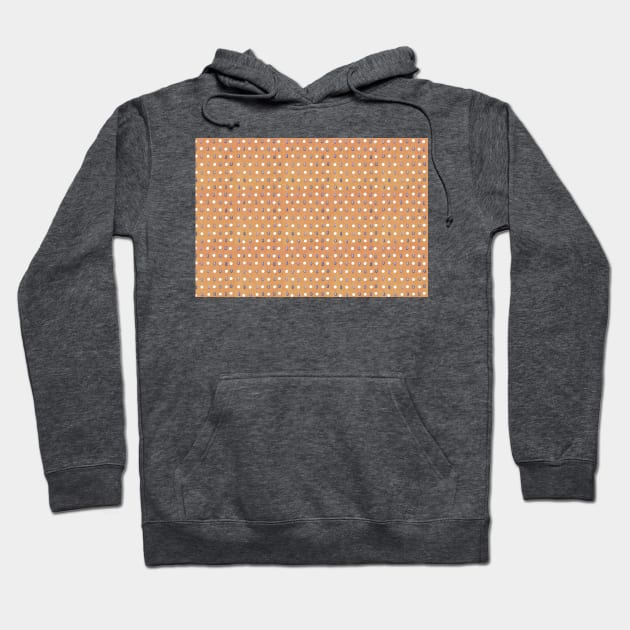 Orange Pills Pattern Hoodie by Theokotos